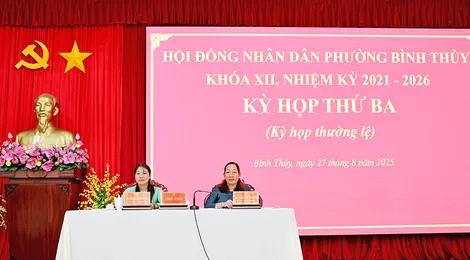HĐND phường Bình Thủy tổ chức kỳ họp thứ ba