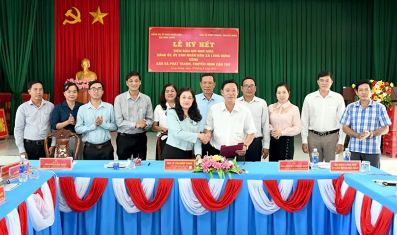 Xã Long Hưng phối hợp thông tin tuyên truyền với Báo và Phát thanh, Truyền hình Cần Thơ