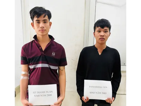 Truy bắt nhanh 2 đối tượng cố ý gây thương tích do mâu thuẫn tình cảm
