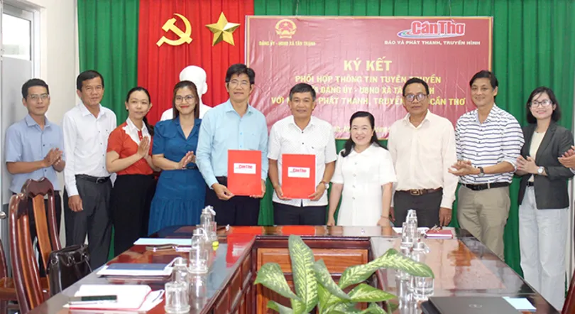 Long Phú, Tân Thạnh và Mỹ Phước hợp tác tuyên truyền với Báo và Phát thanh, Truyền hình Cần Thơ