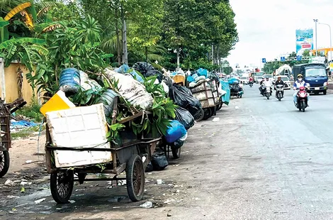 Điểm tập kết rác không đảm bảo vệ sinh môi trường