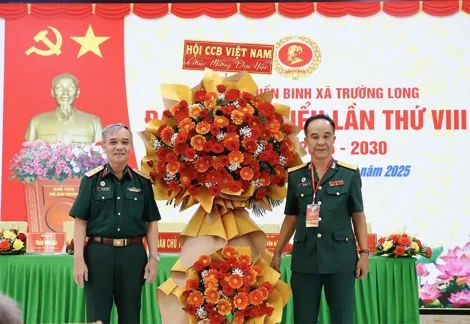 Đại hội đại biểu Hội Cựu chiến binh xã Trường Long thành công tốt đẹp