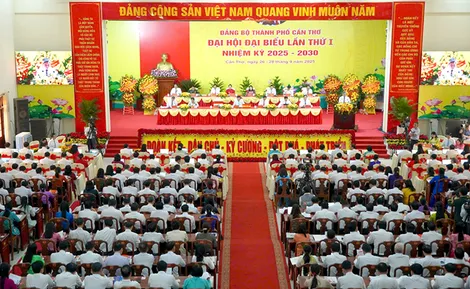 Phiên họp trù bị Đại hội đại biểu Đảng bộ TP Cần Thơ lần thứ I, nhiệm kỳ 2025-2030