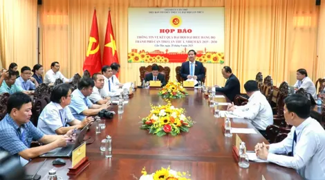 Họp báo về kết quả Đại hội đại biểu Đảng bộ TP Cần Thơ lần thứ I, nhiệm kỳ 2025-2030