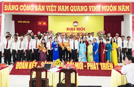 Các xã, phường: Khánh Hòa, Vĩnh Tường, Lương Tâm, Hỏa Lựu và Mỹ Xuyên tổ chức Đại hội đại biểu MTTQVN lần thứ I, nhiệm kỳ 2025-2030