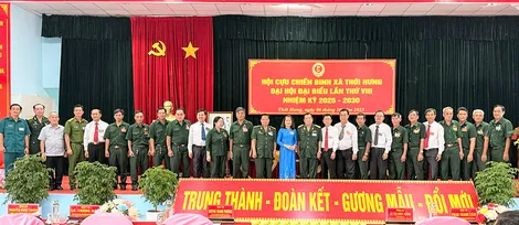 Đại hội đại biểu Hội Cựu chiến binh xã Thới Hưng nhiệm kỳ 2025-2030