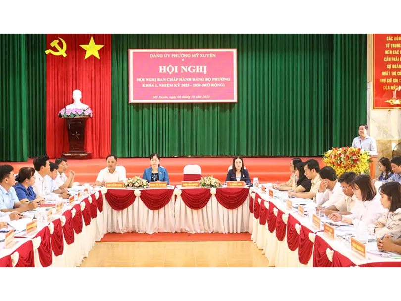 Phường Mỹ Xuyên sớm đưa Nghị quyết Đại hội Đảng bộ đi vào cuộc sống