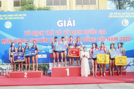 Khai mạc Giải vô địch quốc gia môn Bóng chuyền bãi biển 2x2 đồng đội năm 2025