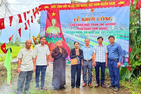 Nguyễn Hoài Thanh với hành trình thiện nguyện xây cầu nông thôn