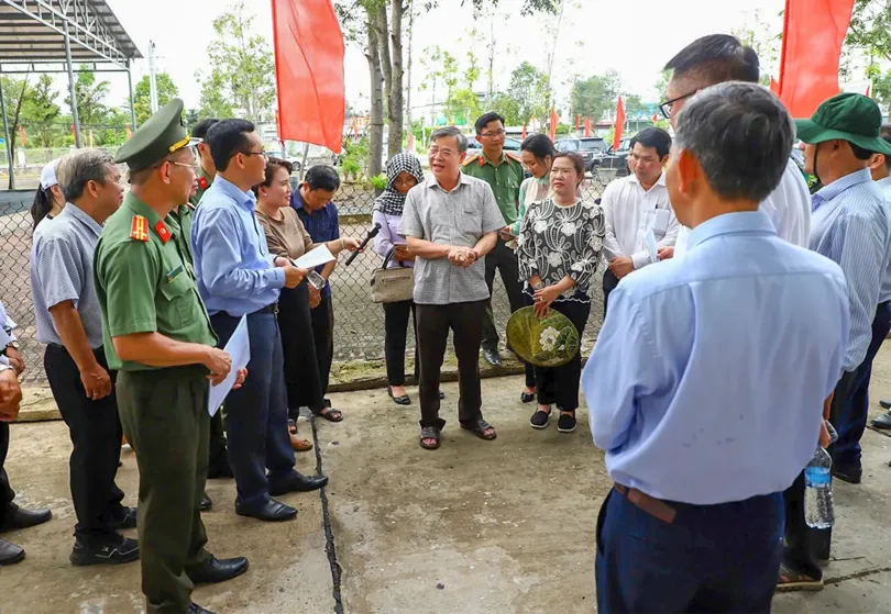Lãnh đạo thành phố kiểm tra các địa điểm tổ chức Lễ hội Óoc-Om-Bóc - Đua ghe Ngo TP Cần Thơ năm 2025