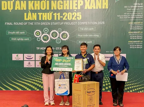 13 dự án xuất sắc đạt giải Cuộc thi “Dự án Khởi nghiệp Xanh” năm 2025