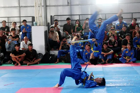 Võ sư Trần Văn Mỹ, Chánh trưởng quản môn phái Vovinam, Chủ tịch Liên đoàn Vovinam Việt Nam: Vovinam Cần Thơ cần quan tâm đầu tư 
nhiều hơn nội dung đấu đối kháng