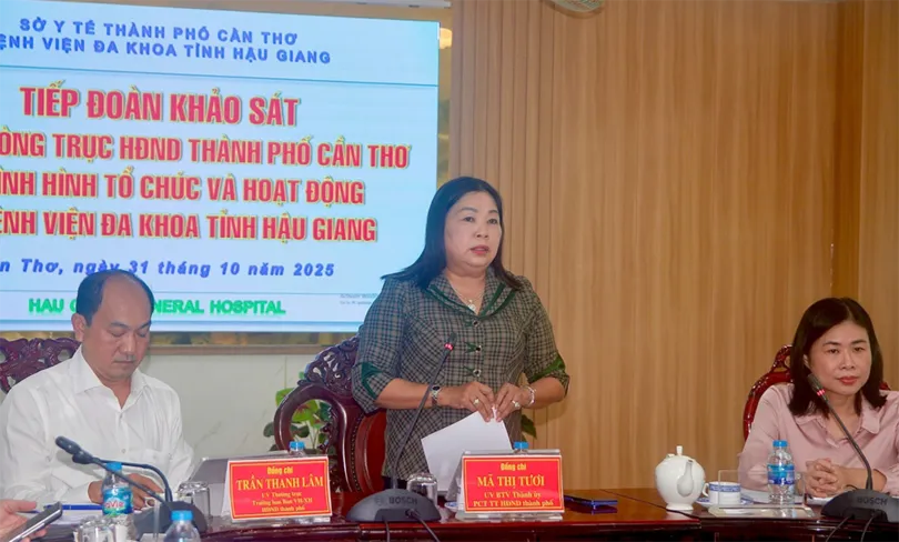 HĐND TP Cần Thơ khảo sát hoạt động của Bệnh viện Đa khoa Hậu Giang