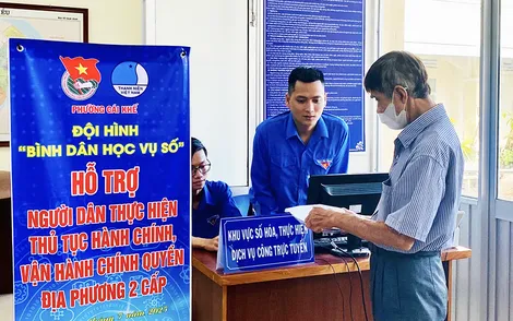 100% đơn vị trực thuộc Thành đoàn Cần Thơ đã thành lập đội hình “Bình dân học vụ số”