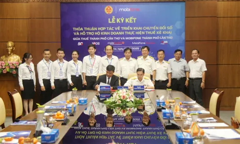 MobiFone TP Cần Thơ triển khai chuyển đổi số và hỗ trợ hộ kinh doanh thực hiện thuế kê khai