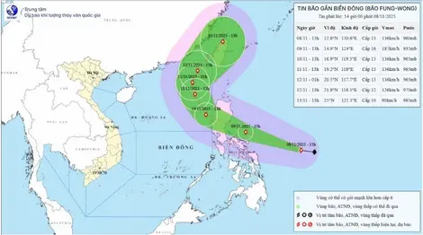 Biển Đông sắp đón cơn bão số 14