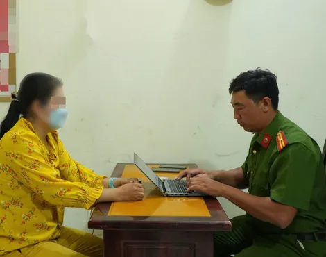 Mời làm việc một phụ nữ đăng thông tin sai sự thật