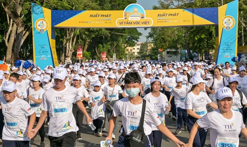 Hơn 10.000 học sinh, giáo viên, phụ huynh tham dự Giải chạy S-Race Cần Thơ 2025