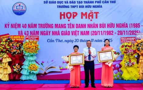 Kỷ niệm 40 năm trường mang tên danh nhân Bùi Hữu Nghĩa