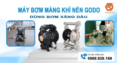 Ưu điểm nổi bật và ứng dụng của máy bơm màng khí nén GODO