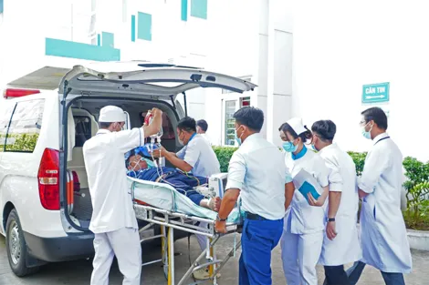 Các bệnh viện ở Cần Thơ diễn tập báo động đỏ ngoại viện