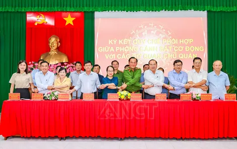 Ký kết quy chế phối hợp bảo vệ các mục tiêu trọng điểm