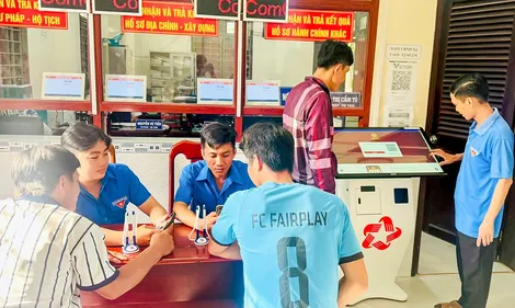 Xã Tân Phước Hưng: 100% hồ sơ thủ tục hành chính được giải quyết trước hạn