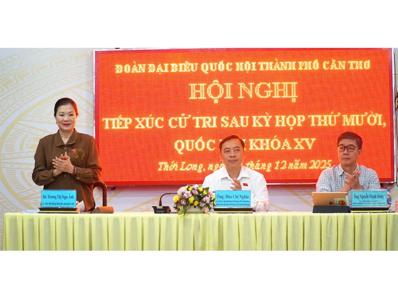 Cử tri phường Thới Long kiến nghị tháo gỡ tình trạng ách tắc trong giải quyết thủ tục đất đai