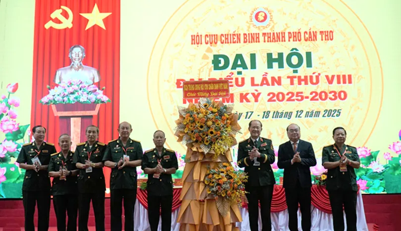Đại hội đại biểu Hội Cựu chiến binh TP Cần Thơ lần thứ VIII, nhiệm kỳ 2025-2030