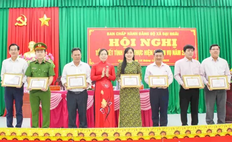 Đảng bộ xã Đại Ngãi thực hiện vượt 13/17 chỉ tiêu nghị quyết đề ra