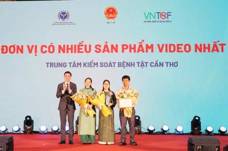 CDC Cần Thơ đạt 3 giải cuộc thi "Sáng tác sản phẩm truyền thông về môi trường không khói thuốc lá"