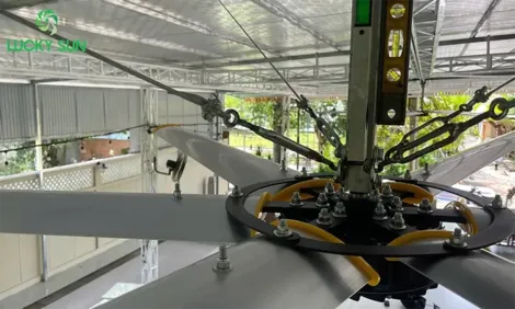 Cửa hàng quạt Lucky tư vấn quạt trần công nghiệp HVLS cho nhà xưởng và quy mô phù hợp