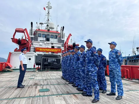 Tàu Cảnh sát biển lên đường trực Tết Nguyên đán Bính Ngọ 2026