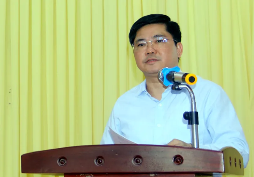 Ông Nguyễn Tuấn Anh dự hội nghị Ban Chấp hành Đảng bộ xã Hòa An