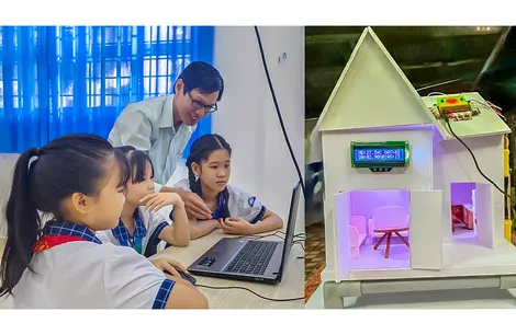 “Ngôi nhà thông minh cảnh báo thiên tai” - Dấu ấn STEM của học sinh Cần Thơ