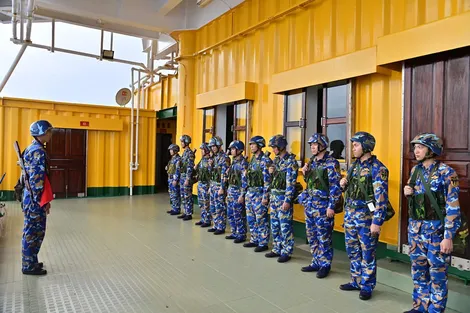 Giữa biển khơi những trái tim người lính luôn hướng về Đại hội XIV của Đảng