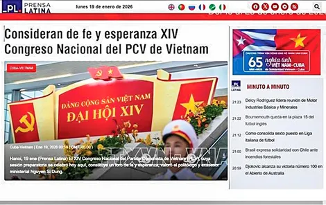 Prensa Latina khai trương chuyên mục về sự kiện trọng đại của Việt Nam