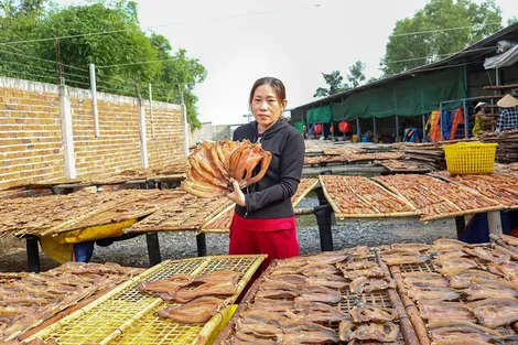 Hộ làm khô truyền thống tất bật chuẩn bị nguồn hàng dịp Tết