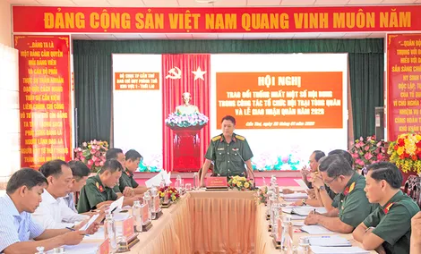 Thống nhất nội dung tổ chức lễ giao, nhận quân và hội trại tòng quân năm 2026