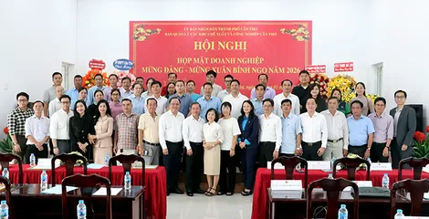 Ban Quản lý các Khu chế xuất và Công nghiệp Cần Thơ họp mặt doanh nghiệp mừng Đảng, mừng Xuân Bính Ngọ năm 2026