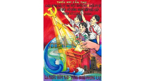 70 tác phẩm tham gia cuộc thi vẽ tranh chào mừng bầu cử đại biểu Quốc hội và đại biểu HĐND các cấp
