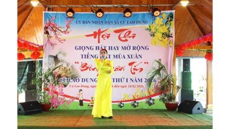 Khai mạc Tiếng hát mùa xuân giải “Bông bần tím” Cù Lao Dung