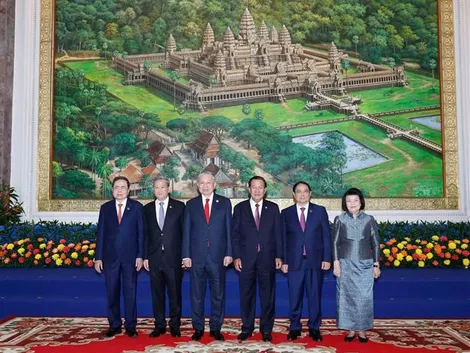 Tổng Bí thư Tô Lâm hội kiến Samdech Techo Hun Sen