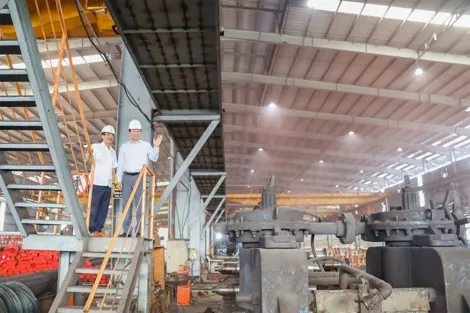 Ông Vương Quốc Nam thăm và chúc Tết các doanh nghiệp tiêu biểu