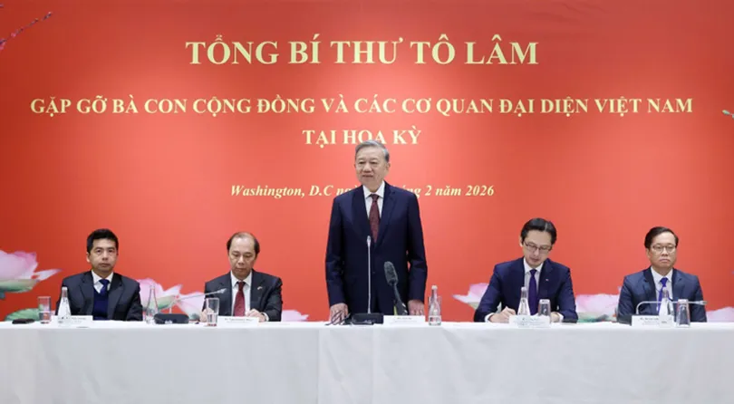 Tổng Bí thư Tô Lâm gặp gỡ bà con cộng đồng và các cơ quan đại diện Việt Nam tại Hoa Kỳ