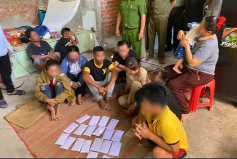 Công an xã Kế Sách triệt xóa điểm đánh bạc
