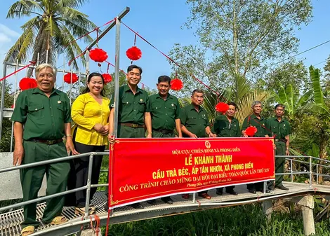Cựu chiến binh thực hiện 162 mô hình, công trình, phần việc chào mừng bầu cử đại biểu Quốc hội khóa XVI và đại biểu HĐND các cấp
