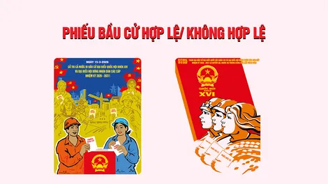 [INFOGRAPHICS] Phiếu bầu cử hợp lệ/ không hợp lệ