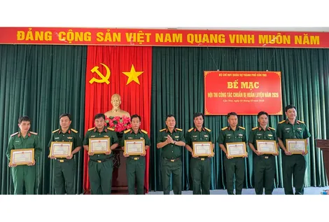 Bế mạc Hội thi Công tác chuẩn bị huấn luyện năm 2026