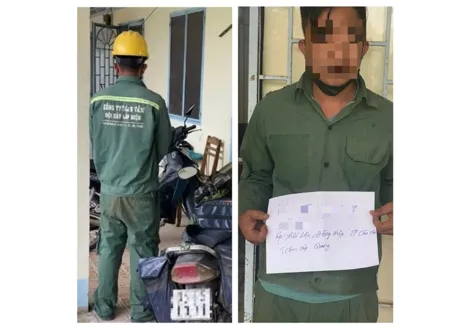 Bắt đối tượng giả công nhân cắt trộm dây cáp quang